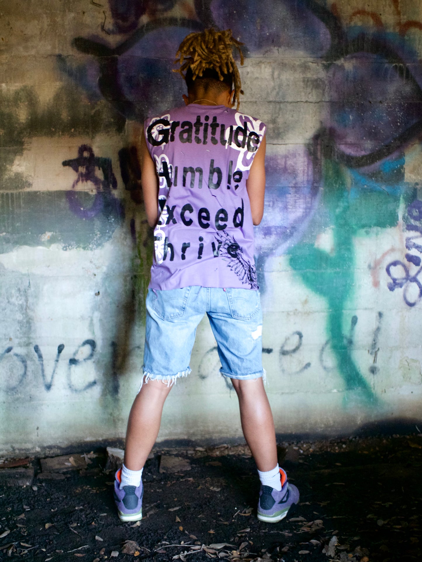 Rich Mauve GHET sleeveless tee