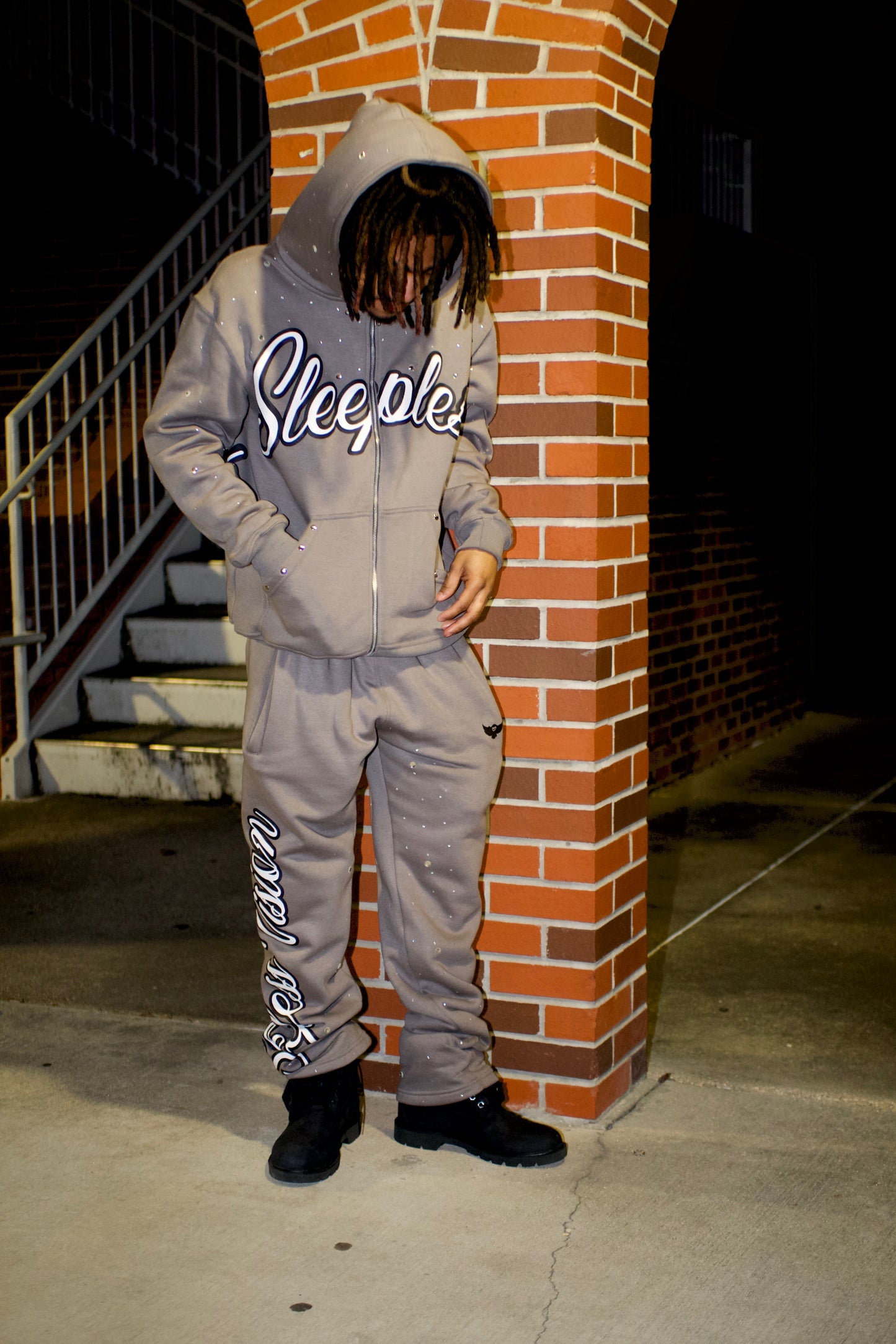 Smoke Grey Fleece Sets