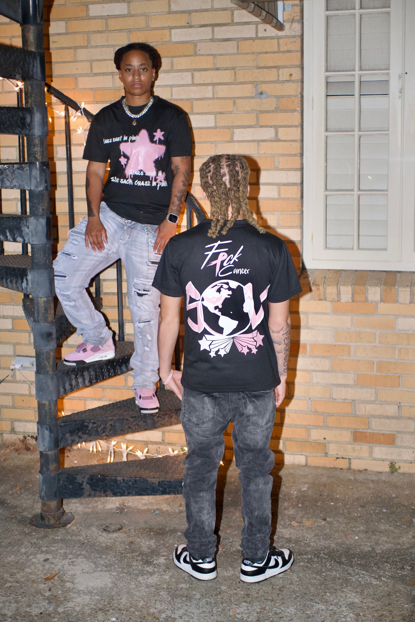Stars in Pink Breast Cancer Tees