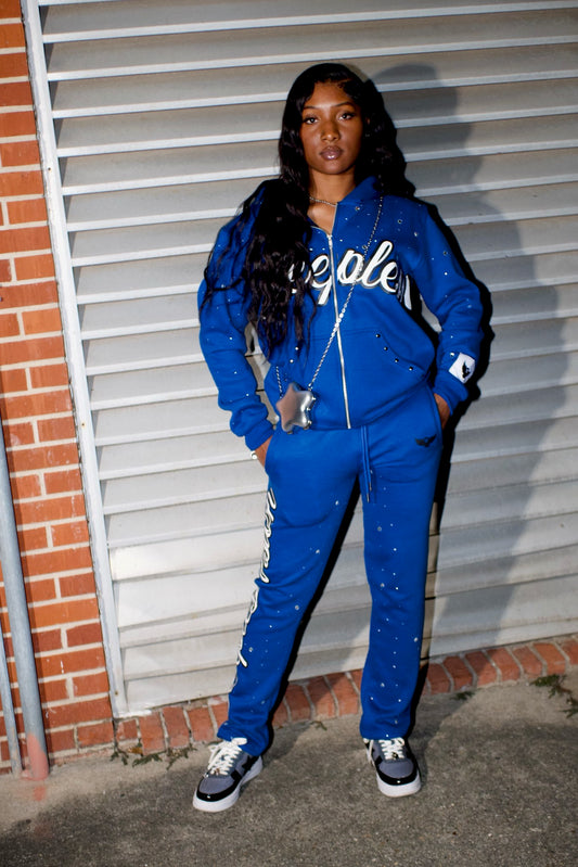 Blue Benji Fleece Set
