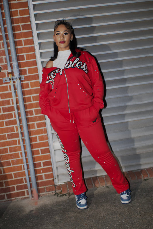Ragin Red Fleece Set